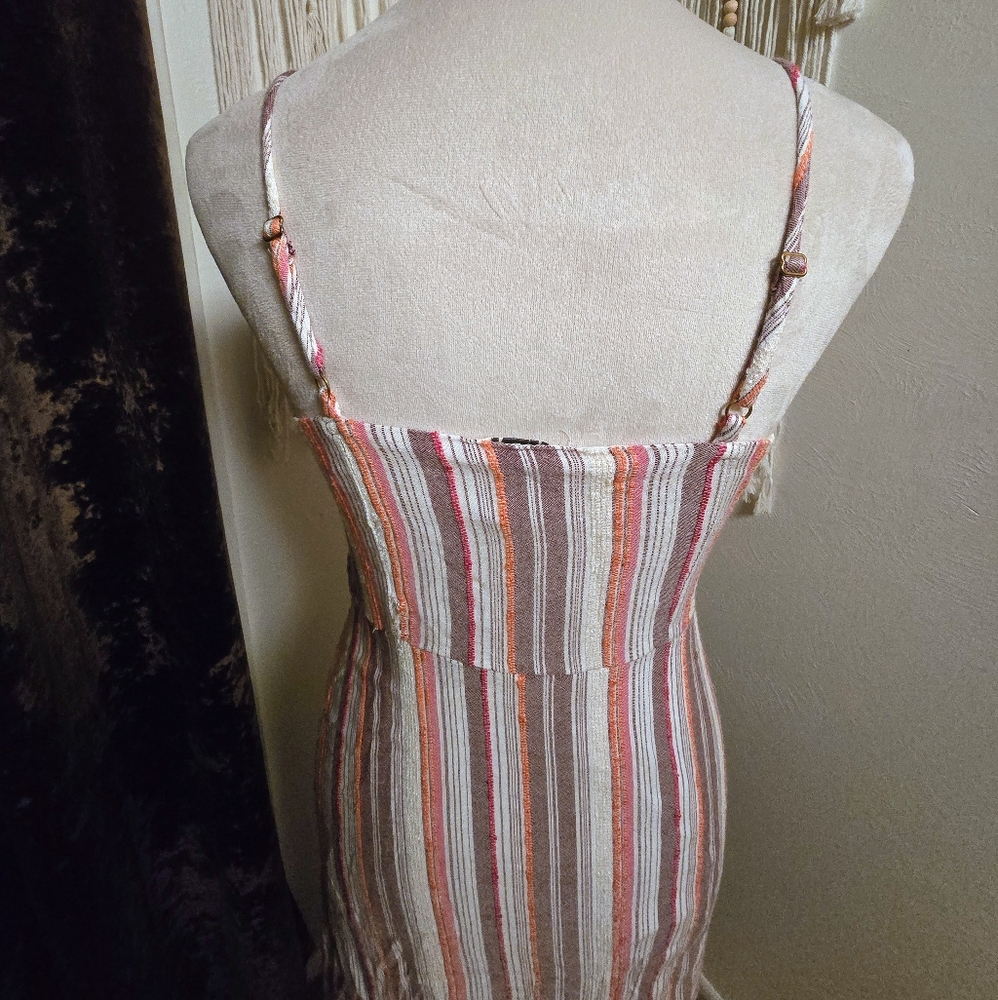 Harper Heritage Button Down Striped Maxi Dress - Picture 7 of 9